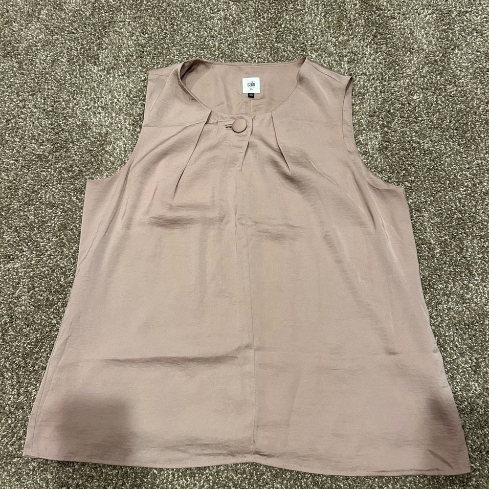 CAbi Mauve Sleeveless Blouse